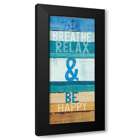 Beachscape Inspiration I Black Modern Wood Framed Art Print with Double Matting by Mullan, Michael