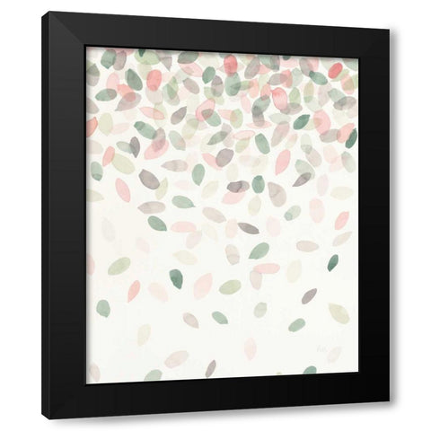 Spring Cascade I Black Modern Wood Framed Art Print with Double Matting by Marshall, Laura