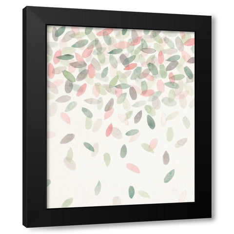 Spring Cascade II Black Modern Wood Framed Art Print with Double Matting by Marshall, Laura