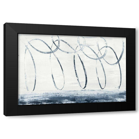 City Beach Crop Black Modern Wood Framed Art Print with Double Matting by Rhue, Piper