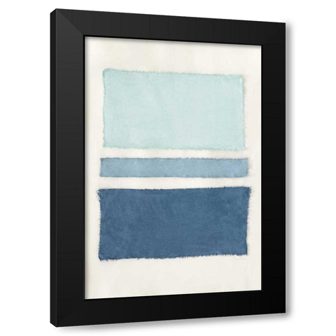 Painted Weaving V Crop Black Modern Wood Framed Art Print with Double Matting by Rhue, Piper