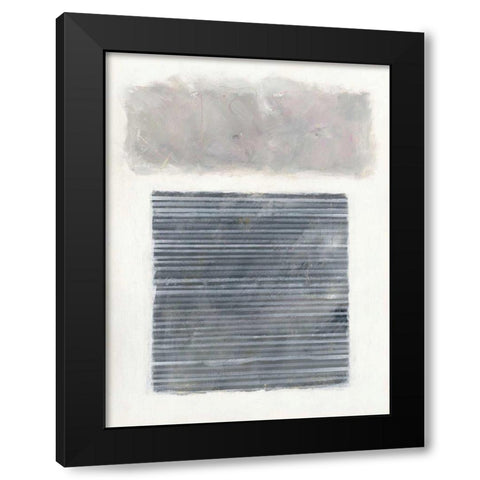 Venetian Gray Black Modern Wood Framed Art Print by Schick, Mike