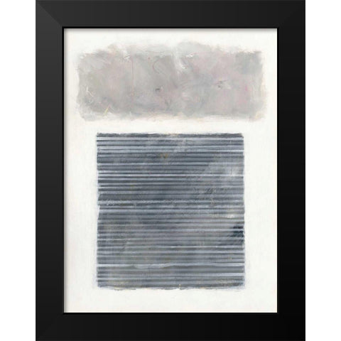 Venetian Gray Black Modern Wood Framed Art Print by Schick, Mike