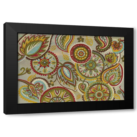Elegant Mandalas Dark Green Black Modern Wood Framed Art Print with Double Matting by Vassileva, Silvia