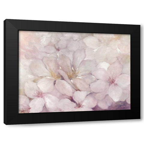 Apple Blossoms Black Modern Wood Framed Art Print by Purinton, Julia