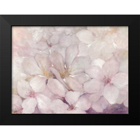 Apple Blossoms Black Modern Wood Framed Art Print by Purinton, Julia
