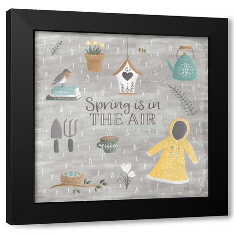 Smitten With Spring I Black Modern Wood Framed Art Print with Double Matting by Marshall, Laura