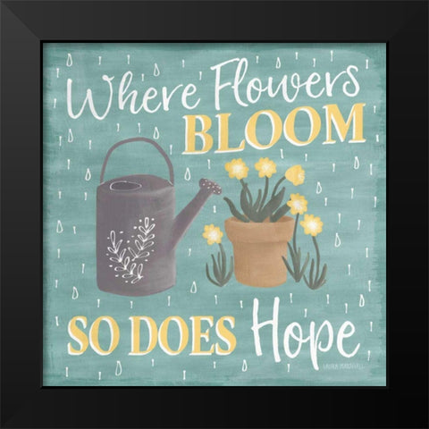 Smitten With Spring VI Black Modern Wood Framed Art Print by Marshall, Laura