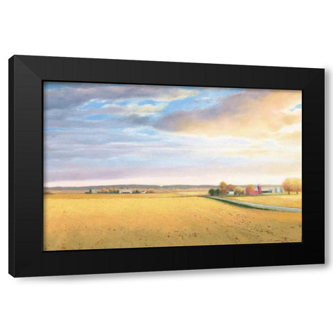 Heartland Landscape Black Modern Wood Framed Art Print with Double Matting by Wiens, James