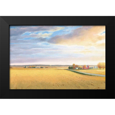 Heartland Landscape Black Modern Wood Framed Art Print by Wiens, James