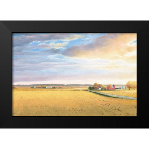 Heartland Landscape Black Modern Wood Framed Art Print by Wiens, James