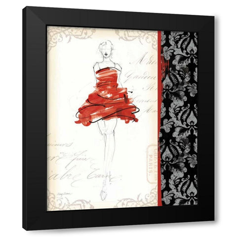 French Couture II Black Modern Wood Framed Art Print by Tillmon, Avery