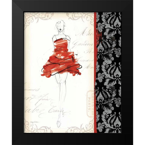 French Couture II Black Modern Wood Framed Art Print by Tillmon, Avery