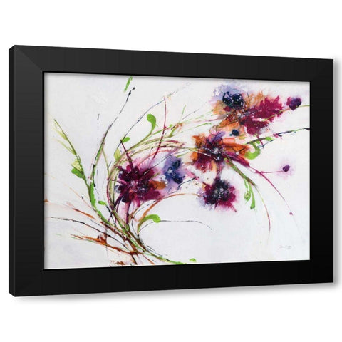 Fluff Black Modern Wood Framed Art Print with Double Matting by Griggs, Jan
