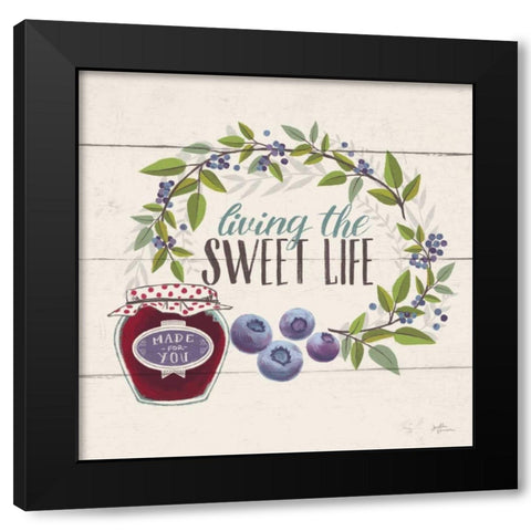 Sweet Life V Black Modern Wood Framed Art Print by Penner, Janelle