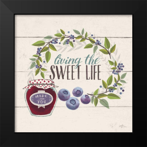 Sweet Life V Black Modern Wood Framed Art Print by Penner, Janelle