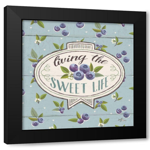 Sweet Life VIII Black Modern Wood Framed Art Print with Double Matting by Penner, Janelle