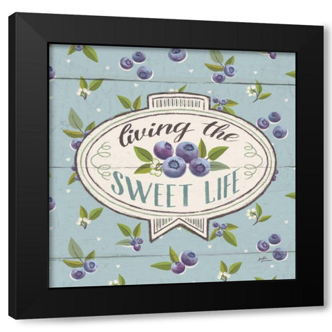 Sweet Life VIII Black Modern Wood Framed Art Print by Penner, Janelle