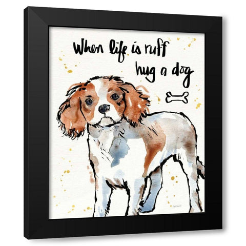 Strike a Paws XII Black Modern Wood Framed Art Print by Tavoletti, Anne