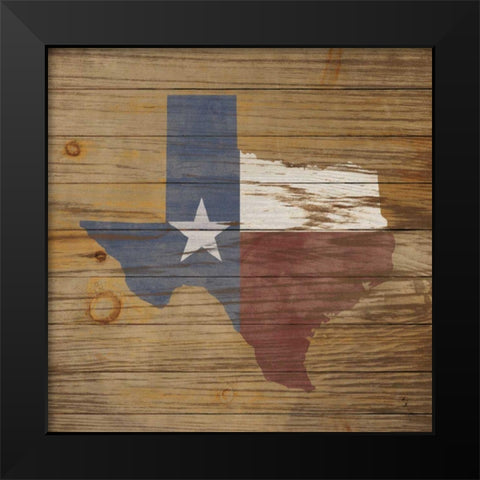 Lone Star Black Modern Wood Framed Art Print by Adams, Sarah