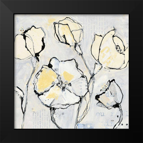 16 Again III with Yellow Black Modern Wood Framed Art Print by Day, Kellie
