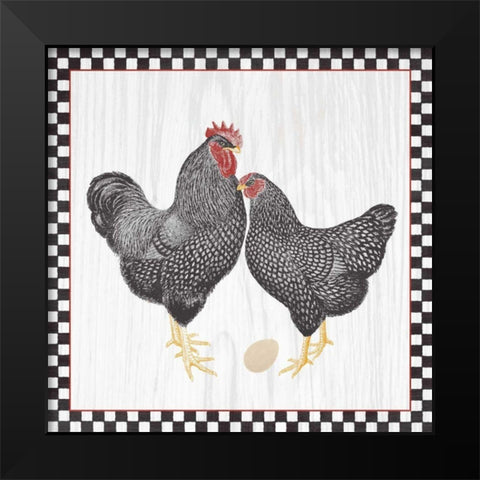 Home to Roost I Black Modern Wood Framed Art Print by Wild Apple Portfolio