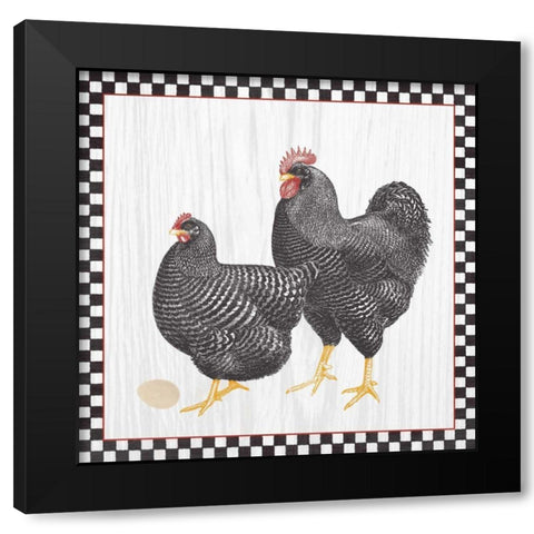 Home to Roost II Black Modern Wood Framed Art Print by Wild Apple Portfolio