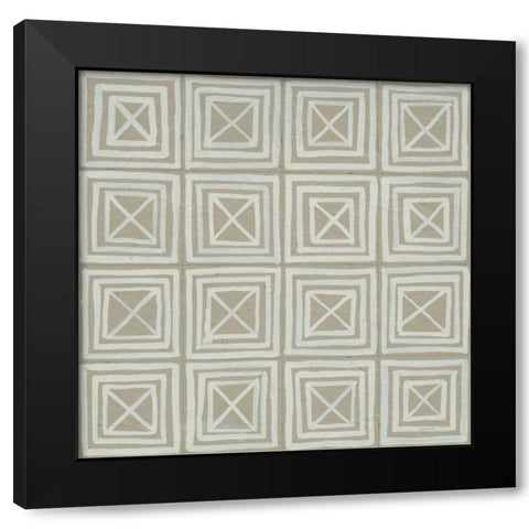 Bambala II Black Modern Wood Framed Art Print with Double Matting by Lovell, Kathrine