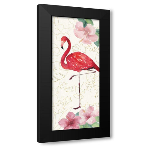Tropical Fun Bird VII Black Modern Wood Framed Art Print with Double Matting by Sussman, Harriet