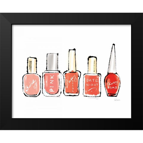 Beauty and Sass Red I Black Modern Wood Framed Art Print by Schlabach, Sue