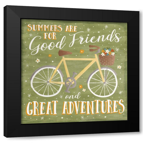 Summer Sunshine IV Black Modern Wood Framed Art Print by Marshall, Laura