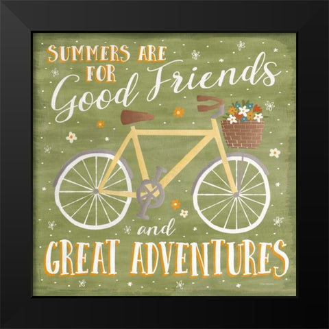 Summer Sunshine IV Black Modern Wood Framed Art Print by Marshall, Laura