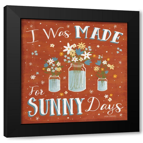 Summer Sunshine VII Black Modern Wood Framed Art Print by Marshall, Laura