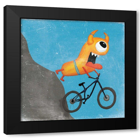 Xtreme Monsters I Black Modern Wood Framed Art Print by Adams, Sarah
