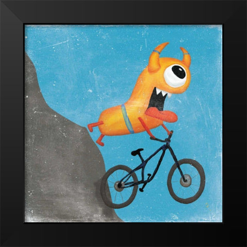 Xtreme Monsters I Black Modern Wood Framed Art Print by Adams, Sarah