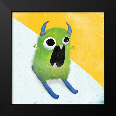 Xtreme Monsters II Black Modern Wood Framed Art Print by Adams, Sarah
