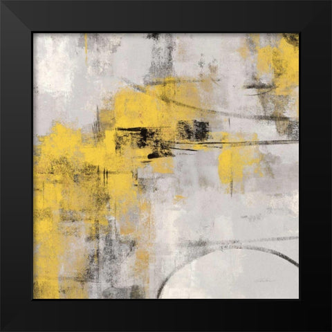 Stone Gardens II Yellow Black Modern Wood Framed Art Print by Vassileva, Silvia