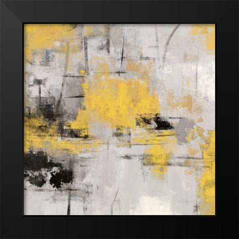 Stone Gardens III Yellow Black Modern Wood Framed Art Print by Vassileva, Silvia