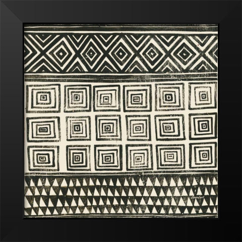 Kuba I Light Black Modern Wood Framed Art Print by Lovell, Kathrine