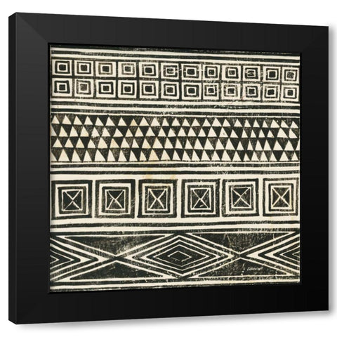 Kuba II Light Black Modern Wood Framed Art Print with Double Matting by Lovell, Kathrine