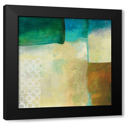 Circles III no Red Black Modern Wood Framed Art Print by Davies, Jane