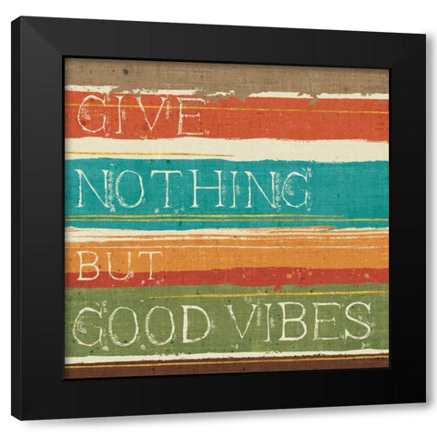 Thoughtful Strokes I Black Modern Wood Framed Art Print with Double Matting by Aiken, Jess