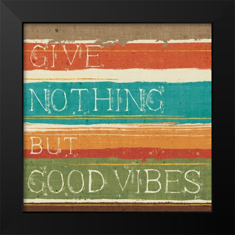 Thoughtful Strokes I Black Modern Wood Framed Art Print by Aiken, Jess