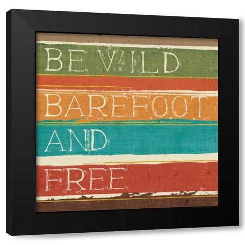 Thoughtful Strokes II Black Modern Wood Framed Art Print by Aiken, Jess