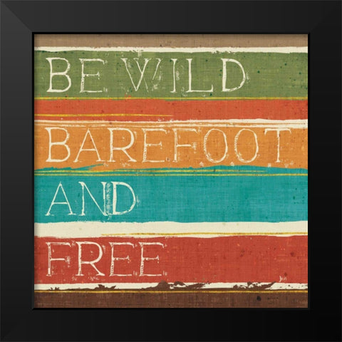 Thoughtful Strokes II Black Modern Wood Framed Art Print by Aiken, Jess