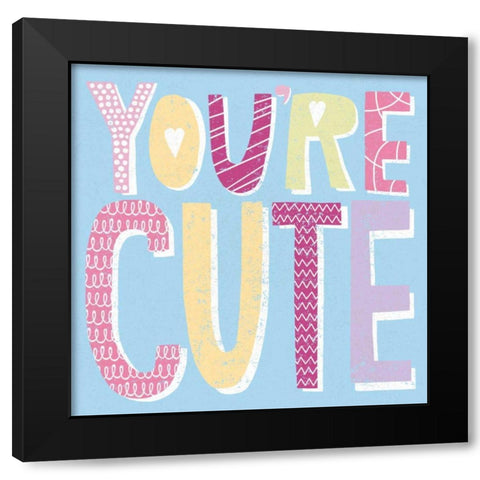 Words of Love IV Black Modern Wood Framed Art Print with Double Matting by Hershey, Moira