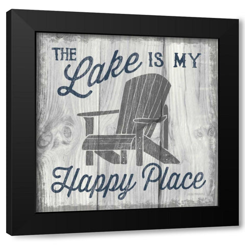 Up North II Black Modern Wood Framed Art Print with Double Matting by Marshall, Laura
