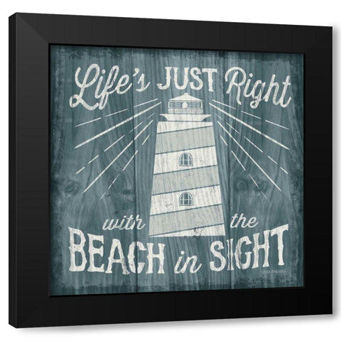 Up North III Black Modern Wood Framed Art Print by Marshall, Laura