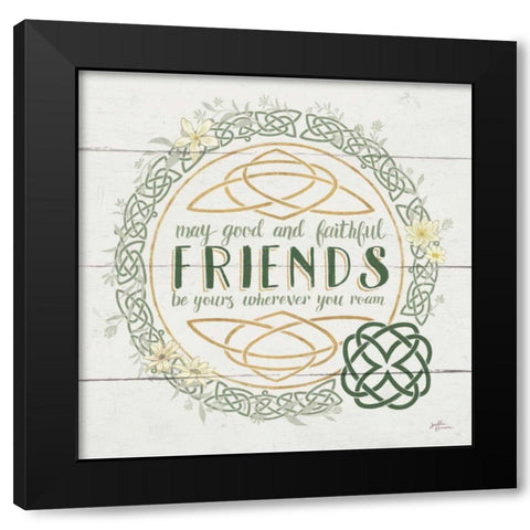 Irish Blessings IV Black Modern Wood Framed Art Print by Penner, Janelle