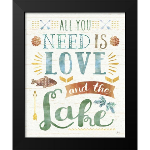 Lake Love I Black Modern Wood Framed Art Print by Aiken, Jess